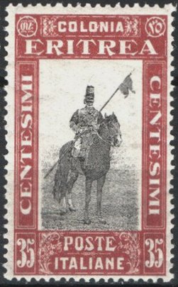 Stamps : Francobolli Eritrea 1930 : 35c Lancer 